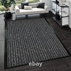 Large Heavy Duty Non Slip Rubber Back Door Mat Barrier Hallway Kitchen Floor Rug