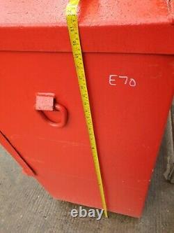 Large Red Site Store tool box van truck Workshop Garage, with key £360+vat E70