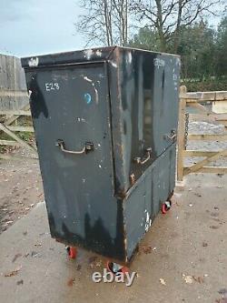 Large black Site Store tool box van vault garage needs attention £175+vat E28