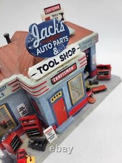 Lemax Craftsman Jack's Auto Parts & Tools Lighted Christmas Village 95947 Sears