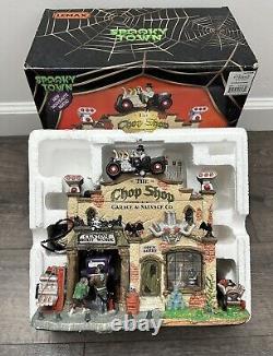 Lemax THE CHOP SHOP GARAGE & SALVAGE CO. Spooky Town Halloween Decorations