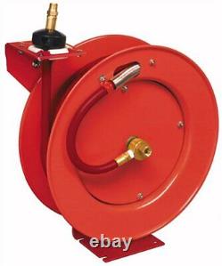 Lincoln Industrial 83754 Lincoln Air Reel With 50 Ft. X 1/2 In. Air Hose, Red