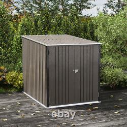 Lockable Metal Garden Bicycle Shed Storage Bin Store Tool Garage 2 Bike Lanes