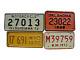 Lot Of 4 Motorcycle License Plates For Shop, Garage, Bar, Store Or Man Cave