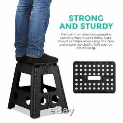 Lrg Fold Step Stool Holds Home Kitchen Garage Cleaning Easy Store Multi Purpose