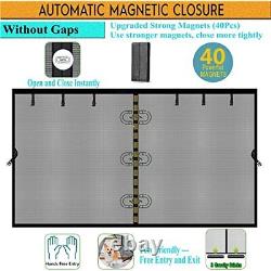 Magnetic Garage Door Screen for 1 Car 11x9 FT Fit for 11x9ft Garage Door Black