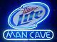 Man Cave Miller Lite Neon Light Garage Restaurant Decor Store Bar Neon Sign