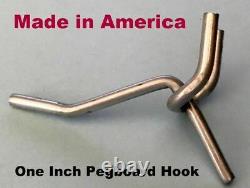 Metal Pegboard Hooks For Retail / Storage / Garage / Store Display, Made In USA