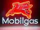 Mobil Gasoline Neon Sign For Gas Station Motor Store Garage Wall Decor 19x15