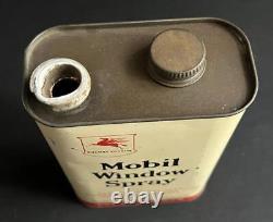 Mobil Socony Pegasus Vintage Window Spray Vacuum Petrol Garage Advertising Tin