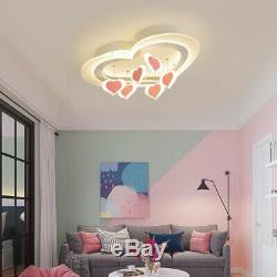 Modern Girl's LED Living Room Ceiling Lamp Romantic Love Fixture Store Lighting