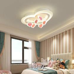 Modern Girl's LED Living Room Ceiling Lamp Romantic Love Fixtures Store Lighting