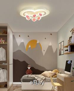 Modern Girl's LED Living Room Ceiling Lamp Romantic Love Fixtures Store Lighting