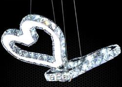 Modern LED Heart Crystal Bedroom Chandelier Crystal Lighting Lamp Store Fixtures