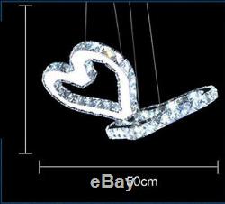Modern LED Heart Crystal Bedroom Chandelier Crystal Lighting Lamp Store Fixtures