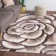 Modern Luxury Shaggy Rugs Thick Soft Fluffy 3d Rose Rug Living Room Rugs Bedroom