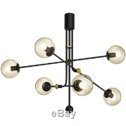 Modo Cognac Glass Chandelier Restaurant Ceiling Lamp Cafe Store Pendant Light