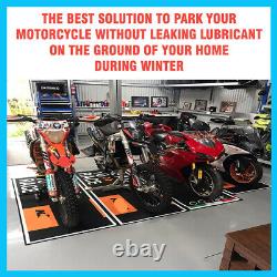 Motorcycle Parking Pad For YAMAHA Bikes Garage Rug Display Mat Workshop Carpet