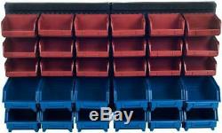 NEW Wall Mount Storage Compartment Drawers Store Parts Organizer 30 Trays Garage