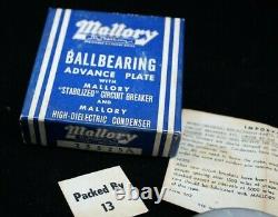 NOS Vintage MALLORY Advance Plate CHEVY BUICK V8 Hot Rod distributor ignition