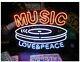Neon Sign Music Music/signage Tube Bar Store/american Miscellaneous Goods Garage