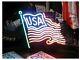 Neon Sign Usa Flag /signboard Tube Bar Store/american Miscellaneous Goods Garage