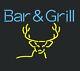New Bar And Grill Deer Neon Lamp Sign 20x16 Light Real Glass Garage Pub Store
