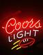 New Coors Light Rugby Lamps Neon Sign 17x14 Beer Glass Store Garage Display