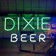 New Dixie Beer Bar Neon Sign 17x14 Lamps Light Glass Store Garage Display