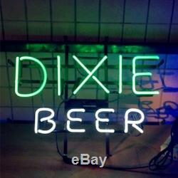 New Dixie Beer Bar Neon Sign 17x14 Lamps Light Glass Store Garage Display