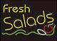 New Fresh Salads Store Neon Light Sign 20x16 Bar Cave Gift Garage Decor Lamp