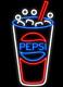 New Pepsi Cup Drink Neon Sign 17x14 Beer Light Glass Store Garage Display
