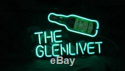 New The Glenlivet Whisky Neon Sign 17x14 Beer Light Glass Store Garage Display