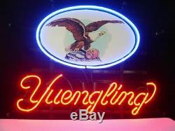 New Yuengling Lager Lamp Neon Sign 17x14 Beer Light Glass Store Garage Display