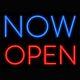 Now Open 24x20 Neon Sign Lamp Light Real Glass Garage Shop Store Artwork Decor