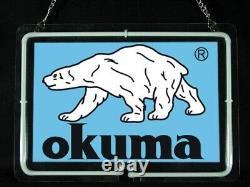 Okuma Tackle Fly Fishing Equipment Shop Store Garage Display Neon Sign