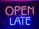 Open Late Store Neon Lamp Sign 14x10 Bar Lighting Garage Cave Bar Artwork
