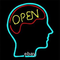 Open Mind Brain Store Neon Lamp Sign 14x10 Bar Lighting Garage Bar Artwork C