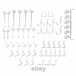 Peg Board Hooks Shelving Set Storage Store Garage Organizing Tools Hanger Set UK