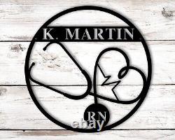 Personalized Metal Sign, Nurse Gift, RN Gifts, LPN Gifts, CNA Gifts, Doctor Gift