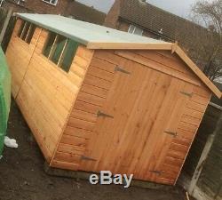 Pinelap Wooden Workshop Heavy Garage Apex or Pent Shed 20x8 T&G Outdoor Store