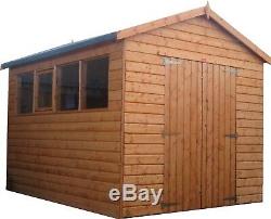 Pinelap Wooden Workshop Heavy Garage Apex or Pent Shed 20x8 T&G Outdoor Store
