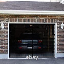 Premium Garage Door Screen for 1 Car Garage 9x8ft, Durable Heavy Duty