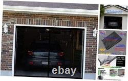 Premium Garage Door Screen for 1 Car Garage 9x8ft, Durable Heavy Duty