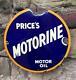 Prices Motorine Motor Oil Cabinet Vintage Garage Forecourt Porcelain Enamel Sign