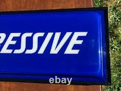 Progressive Insurance Lighted Advertising Sign Store Garage Shop Man Cave Bar