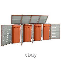 Quadruple Wheelie Bin Shed Waste Enclosure Garage Wheelie Bin Shed Store D3N0