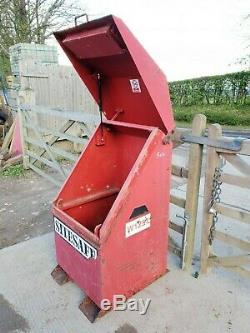 Red Site Store safe tool box van truck lorry vault garage, needs locks £220+vat