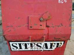 Red Site Store safe tool box van truck lorry vault garage, needs locks £220+vat