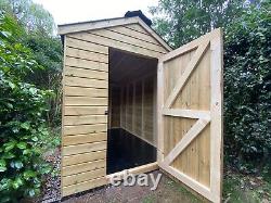 Redwood Heavy Duty TimberGarden Shed with Log Store 1800mm x 3600mm